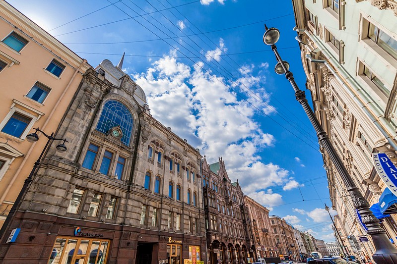 Central Telephone Station on Bolshaya Morskaya Ulitsa in Saint-Petersburg, Russia