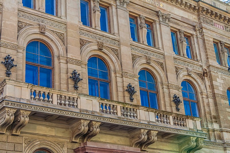 Russian for Foreign Trade Bank on Bolshaya Morskaya Ulitsa in Saint-Petersburg, Russia