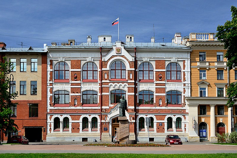 Local government office (formerly the School of the Evangelical-Lutheran church of St Catherine) in St Petersburg, Russia