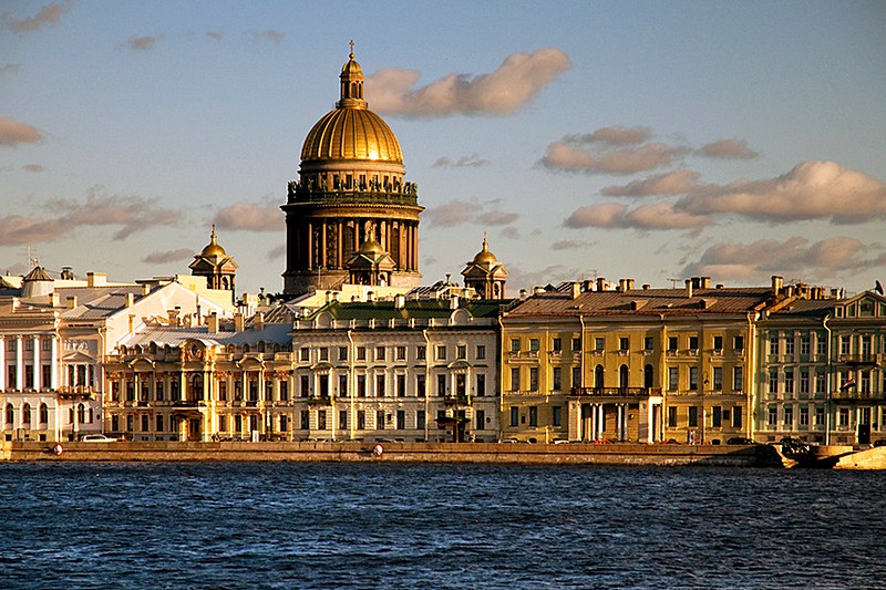 English (Angliyskaya) Embankment in St Petersburg, Russia