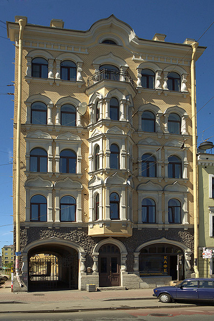 Yekimov Apartment Building on Ligovsky Prospekt in St Petersburg, Russia
