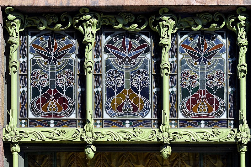 Decorations of Nevsky Prospekt in St Petersburg, Russia