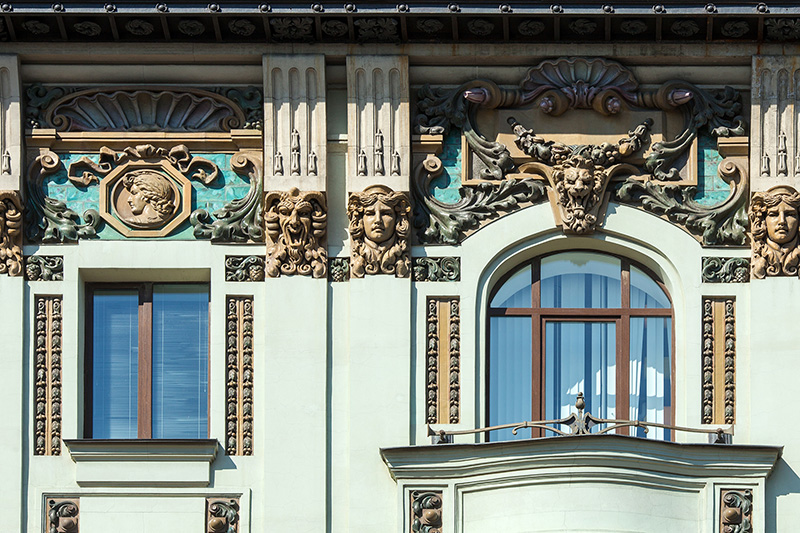 Details of Nevsky Prospekt in St Petersburg, Russia