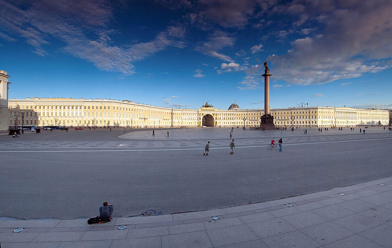 Palace Square in Saint Petersburg, Russia