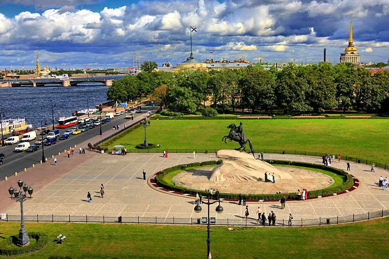 Senatskaya Ploshchad (Senate Square) in St Petersburg, Russia