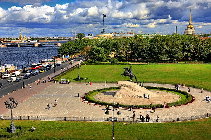 Senatskaya Ploshchad (Senate Square) in St Petersburg, Russia