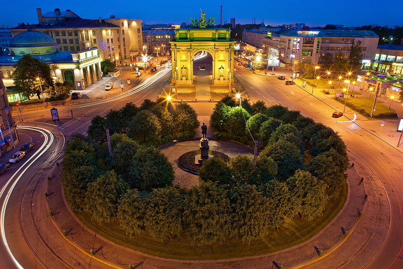 Ploshchad Stachek in Saint Petersburg, Russia Ploshchad Stachek in Saint Petersburg, Russia