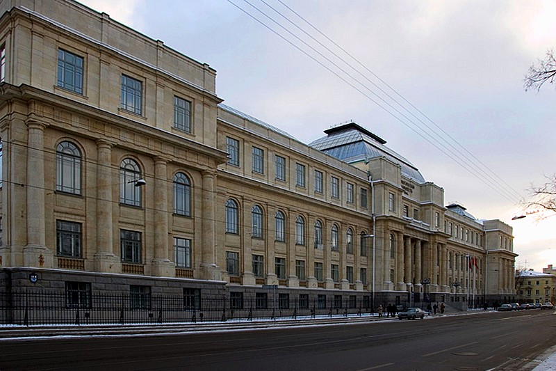 VSEGEI Geology Institute on Sredny Prospekt of Vasilevsky Island in St Petersburg, Russia