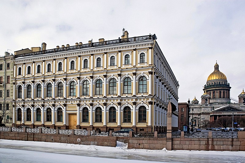 Former Ministry of State Properties Building on Isaakievskaya Ploshchad (St. Isaac's Square) in Saint Petersburg, Russia