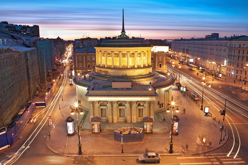 Ploshchad Vosstaniya Metro Station in St Petersburg, Russia