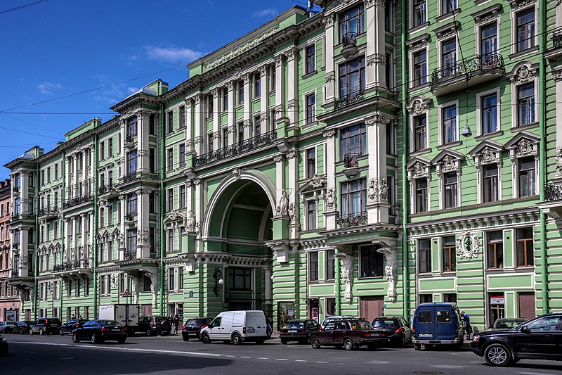 Ratkov-Rozhnov Apartment Building on Kirochnaya Ulitsa in St Petersburg, Russia