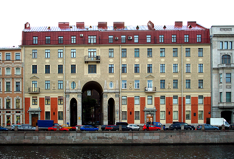 Tolstoy Apartment Building, built for Mikhail Tolstoy, in St Petersburg, Russia