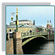 Bridges of the Fontanka River in St. Petersburg, Russia