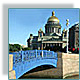Bridges of the Moika River in St. Petersburg, Russia
