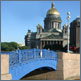 The Blue Bridge, St. Petersburg, Russia