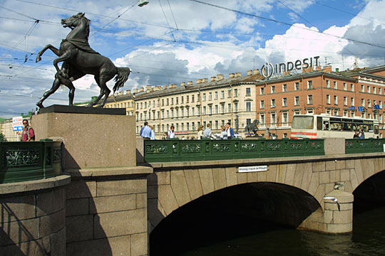 Anichkov Bridge, St. Petersburg, Russia