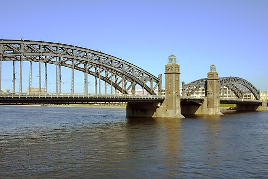 Bolsheokhtinsky Bridge, St. Petersburg, Russia