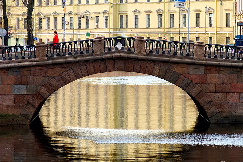 Kamenny (Stone) Bridge over the Griboedov Canal in St Petersburg, Russia