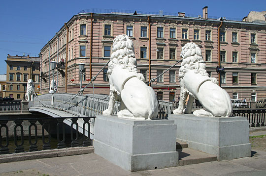 Lions Bridge, St. Petersburg, Russia