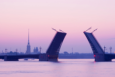 The Palace Bridge, St. Petersburg, Russia