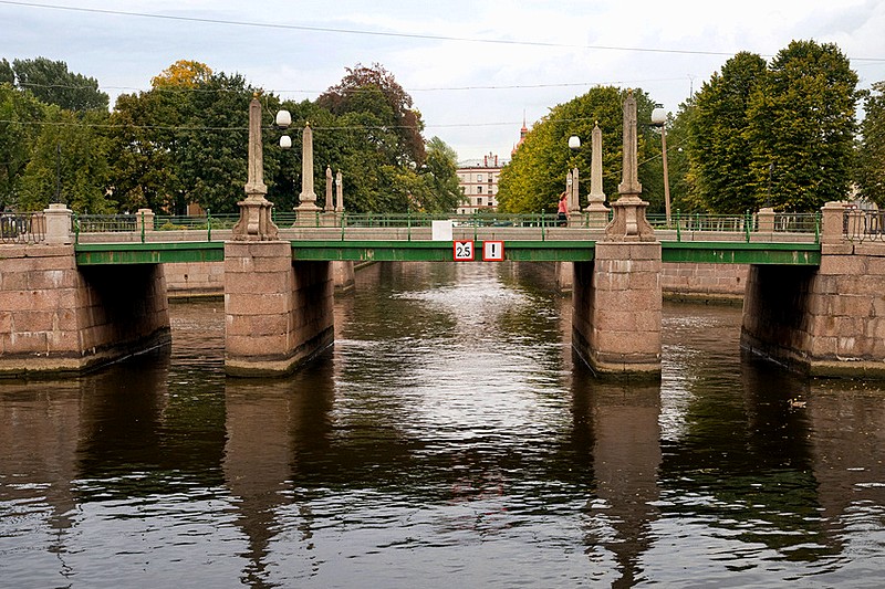 Pikalov Bridge over the Griboedov Canal in St Petersburg, Russia