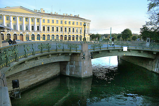 Teatralny Bridge, St. Petersburg, Russia