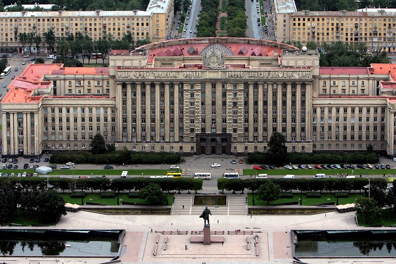 House of Soviets as seen from Leninskiy Prospekt in St. Petersburg, Russia House of Soviets as seen from Leninskiy Prospekt in St. Petersburg, Russia