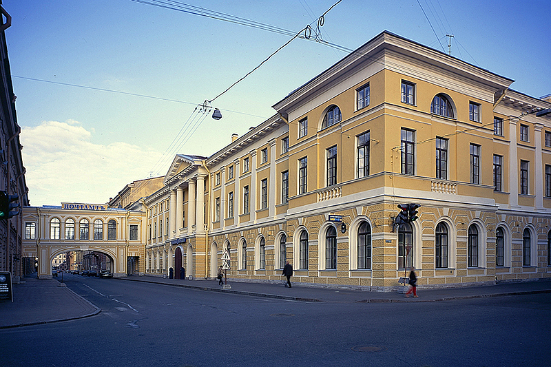 The Central Post Office in St. Petersburg, Russia