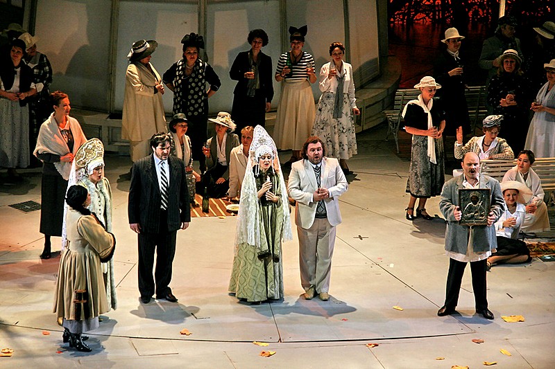 Actors from The Tsar's Bride at the Mariinsky Theatre in St. Petersburg, Russia