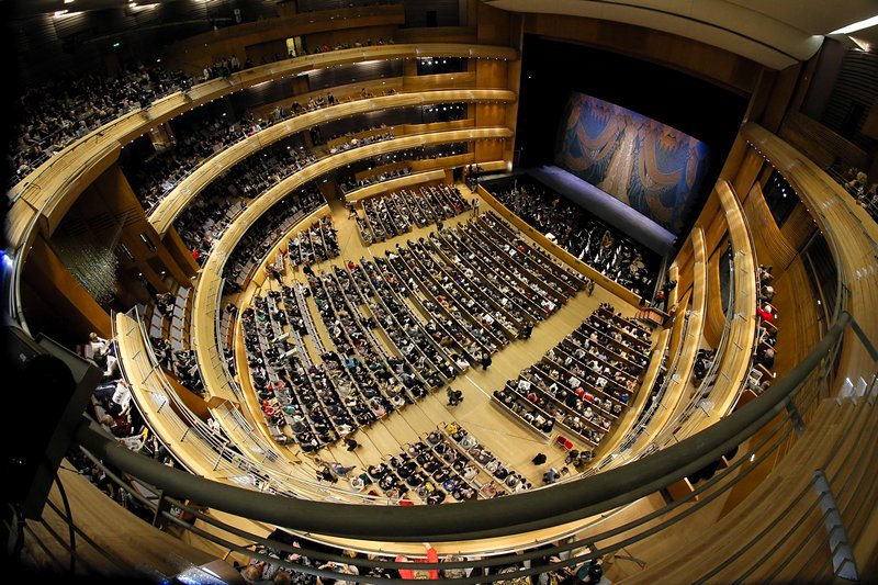 Audience at the New Stage of the Mariinsky Theatre in St. Petersburg, Russia