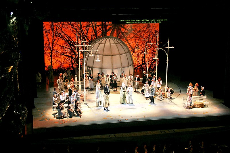 Scene from The Tsar's Bride at the Mariinsky Theatre in St. Petersburg, Russia