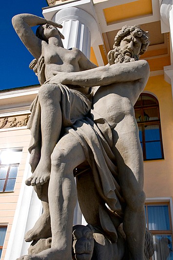 Statue of Pluto abducting Proserpina at the Mining Institute in Saint-Petersburg, Russia