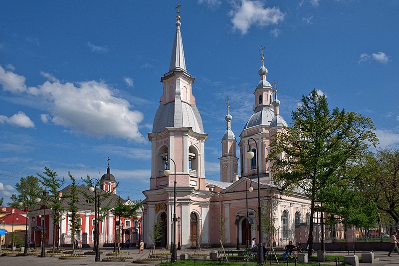 Cathedral of St. Andrew the First-Called on Vasilevskiy Island in St Petersburg, Russia