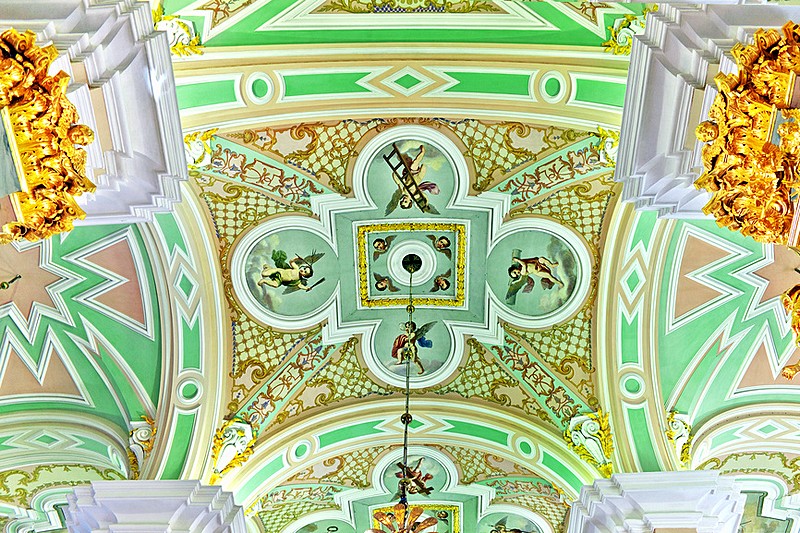 Interior of the Cathedral of Ss. Peter and Paul in Saint-Petersburg, Russia