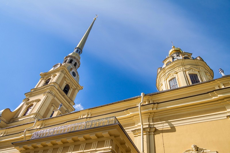 At 122.5 meters, the Cathedral of Ss. Peter and Paul is the tallest building in the centre of St Petersburg, Russia