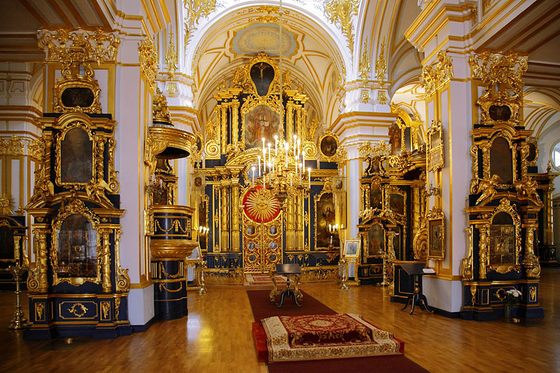 Interiors of St. Nicholas Cathedral in St Petersburg, Russia Interiors of St. Nicholas Cathedral in St Petersburg, Russia