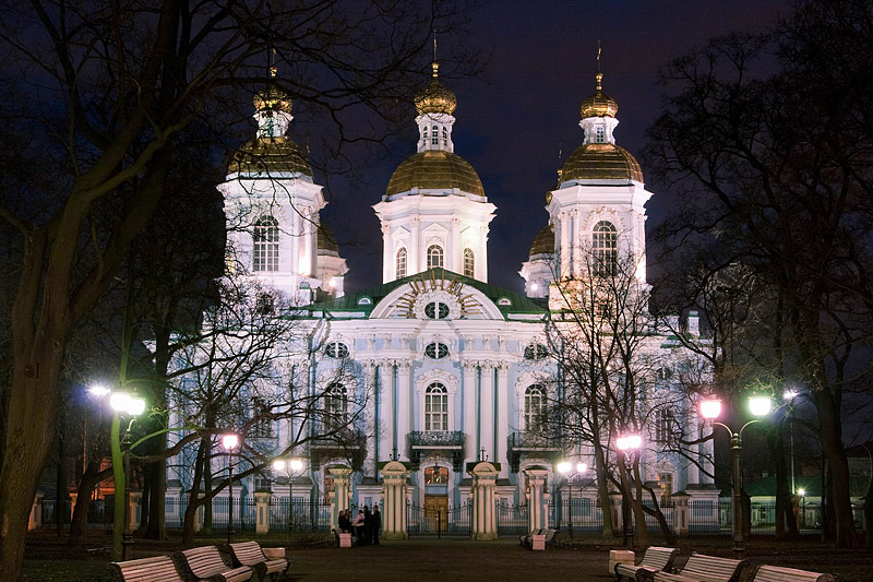 Winter view of St Nicholas Cathedral in Saint-Petersburg, Russia Winter view of St Nicholas Cathedral in Saint-Petersburg, Russia