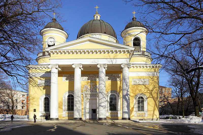 Transfiguration Cathedral (Preobrazhenskiy Sobor) in Saint-Petersburg, Russia