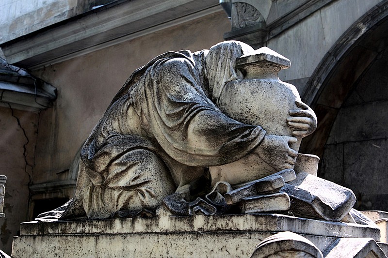 A Tombstone at the Alexander Nevsky Monastery in St Petersburg, Russia