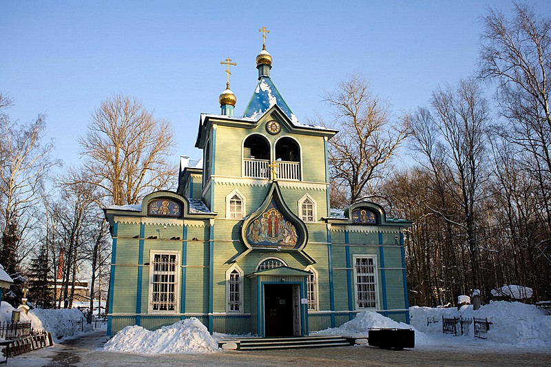 St. Serafim Church at Serafimovskoye Cemetery in Saint-Petersburg, Russia