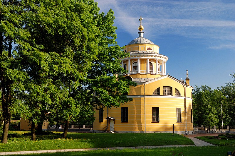 Church of the Annunciation of the Blessed Virgin on Primorskiy Prospekt in northwest St Petersburg, Russia