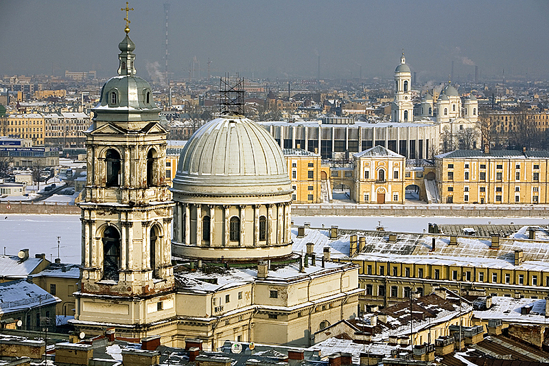 Church of St. Catherine the Martyr on Vasilyevsky Island in St Petersburg, Russia