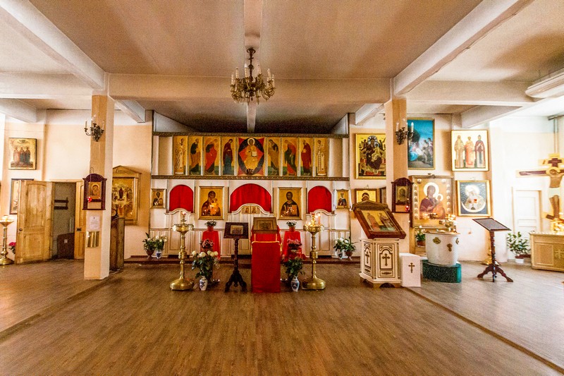 Interior of the Church of St. Catherine the Martyr in St Petersburg, Russia
