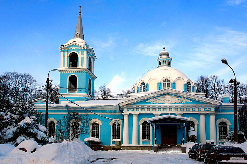 Church of the Smolensk Icon of the Mother of God at Smolenskoye Cemetery in St Petersburg, Russia Church of the Smolensk Icon of the Mother of God at Smolenskoye Cemetery in St Petersburg, Russia
