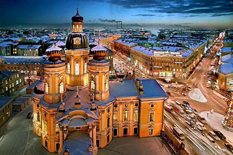 Vladimirskiy Cathedral on Vladimirskaya Ploshchad in St Petersburg, Russia