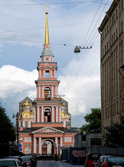 Cossack Church of the Exaltation of the Cross on Ligovskiy Prospekt in St Petersburg, Russia