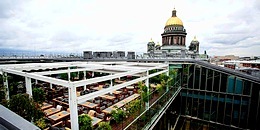 Mansarda restaurant in St. Petersburg, Russia