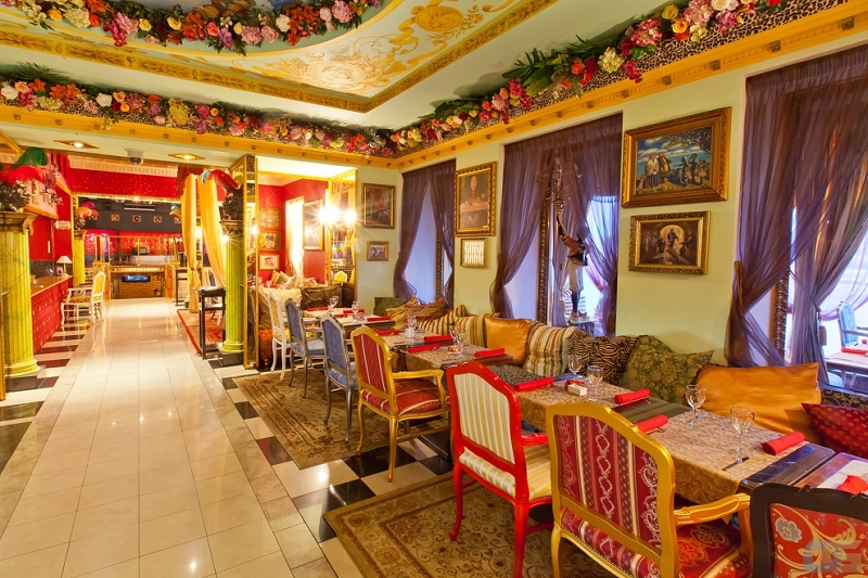 Russian Kitsch Restaurant in St. Petersburg, Russia