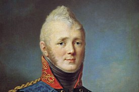 Portrait of Alexander I painted by
