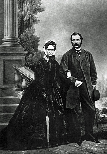 Tsar Alexander II of Russia and his wife, Maria Alexandrovna